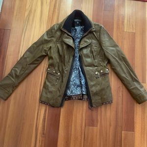 NWOT Vegan Leather Jacket size: XS